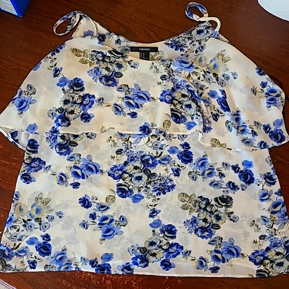 Floral Forever 21 tank top